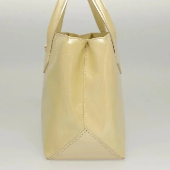 LOUIS VUITTON Monogram Vernis Wilshire PM Hand Bag Broncorail